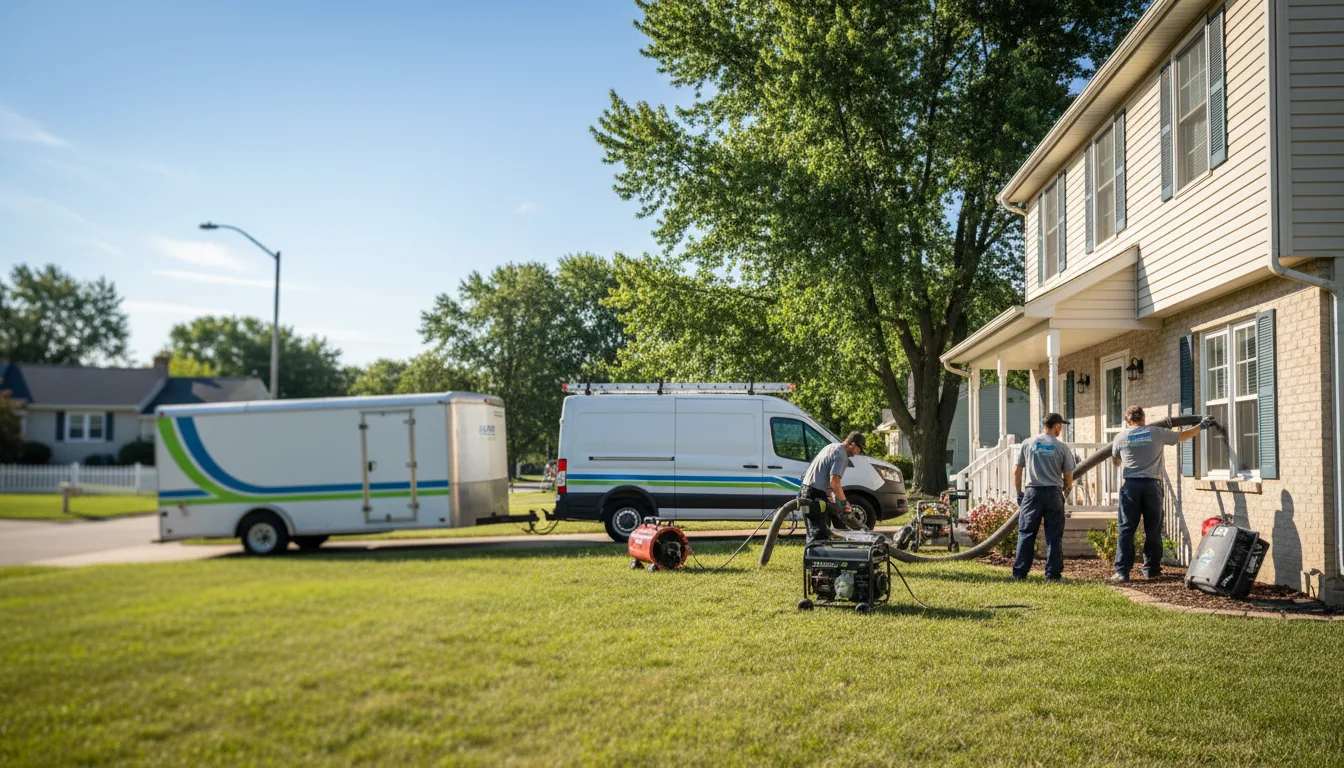Flooded Basement Restoration And Cleanup With Repair in Hamburg, MN near me